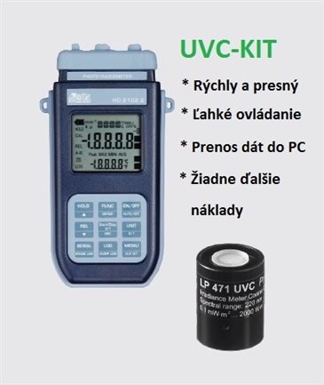 Ručný merač žiarenia UVC